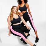 Ideology Essentials Colorblocked Cropped Leggings, Noir Purple Plus Size 4X NWT Photo 0