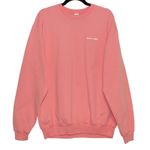 Sporty & Rich 100% Cotton Pink Crewneck Sweatshirt Size Large Made in USA Photo 1