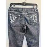D. Jeans  Embellished black ankle jeans size 4P Rhinestones Cotton Blend‎ Rodeo Photo 3