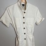 Who What Wear  Beige Linen Jumpsuit Size XS Photo 10