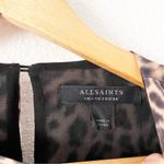 All Saints Gianna Kiku Leopard Animal Print Asymmetric Midi Dress Photo 3