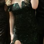 Windsor Dark Green Prom Dress Photo 3