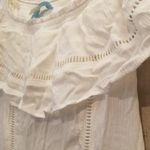 {M} NWT Francesca Casola Lace Off The Shoulder Corset Tie Back Ivory Dress White Size M Photo 5