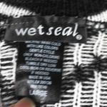 Wet Seal Corporate Goth Comfy Chevron Open Cardigan LRG Jennifer Aniston Style Photo 6