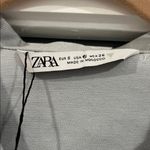 ZARA Women's Metallic Gray High Waist denim romper small Photo 3