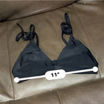 Old Navy Bikini Top - Women's XS - Black Lace-Up Photo 4