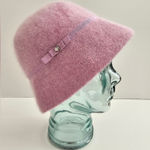 Gap Small Medium Light Purple Rabbit Hair & Wool Cloche Bucket Hat Photo 0
