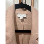 J. Jill Love Linen Blazer Women's Small S Peach Pink Casual Career Jacket Photo 2
