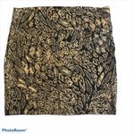 Decree  black and gold stretch mini skirt. Photo 1