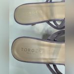 TORGEIS Medinilla Faux Suede Strappy Kitten Heel Sandal Lavender Open Toe Sz‎ 11 Purple Photo 3
