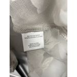 WAYF Gray Neutral Sheer Floral Dean Crossover Peplum Blouse Top Size 1X Photo 3