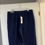 Alfred Dunner Navy Pants with Floral Embroidery Blue Size XL Photo 6