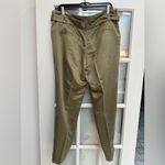 Escada Sport Olive Green Khaki Chic Belted Pants Women’s Size 42 US Size 12 Photo 5