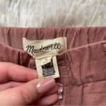 Madewell corduroy pull on mid rise jogger pants in pink Photo 2