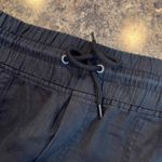 Athleta Cabo Linen Wide Leg Pants Black Drawstring Zip Pockets Plus Size 16 TALL Photo 12