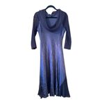 komarov handmade in USA (L.A.) Midi dress wedding guest formal unique L Blue Size L Photo 2