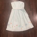 Laundry by Shelli Segal Blue and Pink Strapless Sundress Photo 0