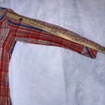 Vintage Miller Western Wear Plaid Long Sleeve pearl snap Shirt size 16/38 READ Red Photo 9