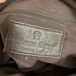 Etienne Aigner Vintage Small Chocolate Brown Leather Crossbody Purse Photo 7