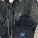 SHEFIT Sports Bra, adjustable tightening sports bra, size small, black snakeskin Photo 5