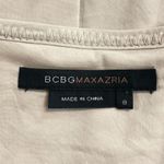 BCBG Maxazria Women’s Sz 8 Khaki dress with Blue Sash Photo 6
