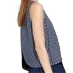 Madewell  Blue & White Women’s Daisy Dot Sleeveless Top Photo 1