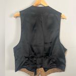 Cache Vintage Genuine Leather Vest size Large snake snap button western Photo 5