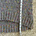 Seven7 🦋  Grey Popcorn Confetti Pom Pol Sweater Small Oversized Colorful Rainbow Photo 7
