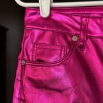 BLANK NYC [] NWT Hot Pink Faux Leather Wide Leg Franklin Pant Photo 10