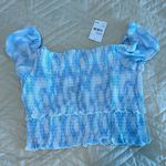 Lush Clothing 🟢 NWT printed smock crop top Photo 0
