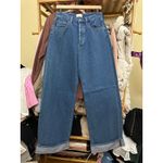Favorite Daughter The Marsha Super High Rise Wide Leg Jeans Concord Size 28 Blue Photo 5