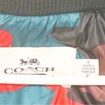 Coach F20974 Black Solid Camo Short Puffer With Shearling Full Zip Size Medium Photo 5