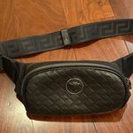 Versace Black black greek key monogram embossed belt bag Photo 1
