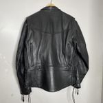 Mens vintage Raider Heavy Leather motorcycle jacket size 46 XL 1970's authentic Black Photo 2