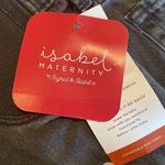 Isabel Maternity Jeans Under Belly Boyfriend Fit Black Wash Size 12 NWT Photo 4