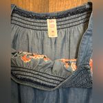 Joie  Blue Embroidered Denim Photo 7