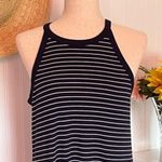 Old Navy Ribbed Blue Striped Dress Photo 2