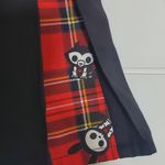 Hot Topic Skelanimals Plaid Contrast Pleated Skull Skirt Black Red Size SM Photo 3