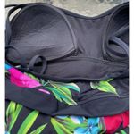 Mainstream Tropical Floral Print One Piece Skirted Swim Suit Swim Dress Size 16 Photo 8