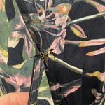 O'Neill  Black Mini Wrap Dress Tropical VNeck Brennan Coconut Girl Size Small NWT Photo 10