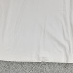 Vintage Womens Shirt XL White Scoop Neck Long Sleeve Ruffle Cuffs Pullover Photo 8