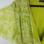 Chadwick's  1X Lime White Floral Lined Top Plus Photo 7