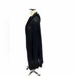 MM La Fleur Mary Black Mercerized Cotton Open Front Cardigan Sweater XL Photo 4