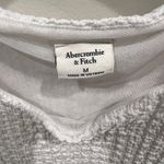 Abercrombie & Fitch White Textured Tank Top Size Medium Photo 2