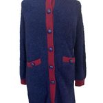 J.Crew contrast trim longline boucle Sherpa midi cardigan duster Photo 0