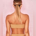 House Of CB NWT  London Bikini Swimsuit Bandeau Top Miyato Pale Gold XS Photo 1