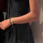 ZARA  Black Dress Mini Polka Dot White Lace Photo 3