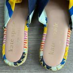 Kate Spade  Vibrant Blue and Yellow Stripes Slip-On Espadrille Sandals Photo 3