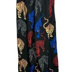 Vegan Tiger Tiger Print Satin Pants Black Size XS Photo 1