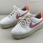 Nike Air Force 1 Sage Low White Leather/Digital Pink Sneakers Women’s 10 EUR 42 Photo 2